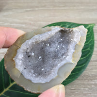2.5" Small Agate Geode with Quartz - Natural, Unpolished, No Dyes - Simply Beautiful!
