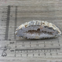 3" Small Agate Geode with Quartz - Natural, Unpolished, No Dyes - Simply Beautiful!