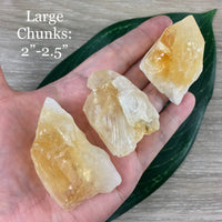 Brazilian Citrine Chunk - Rough, Raw, Unpolished - *Personal Will* - *Abundance* - *Manifestation* - Reiki Energy