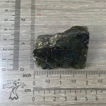 Small Labradorite Spectrolite Slab - Naturally Beautiful! Semi-Polished - *Stone of Magic*