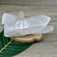 3.25" Clear Quartz Cluster with Big Beautiful Point - Unpolished, Natural - *Stone of Light" - Reiki Energy