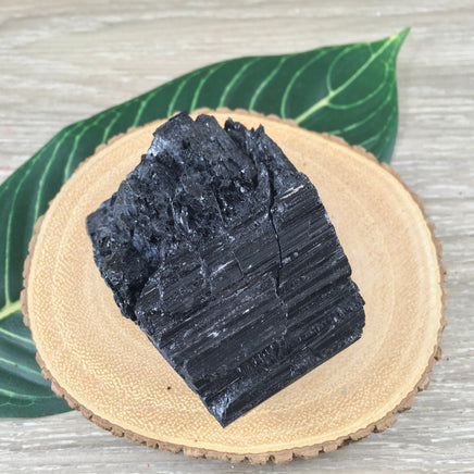 3" Black Tourmaline on Matrix - Rough, Raw, Natural, Unpolished - "Purification", "Protection" - Reiki Energy