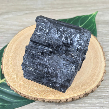 3" Black Tourmaline on Matrix - Rough, Raw, Natural, Unpolished - "Purification", "Protection" - Reiki Energy