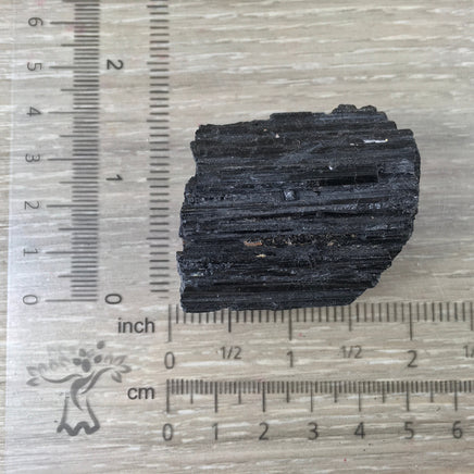 3" Black Tourmaline on Matrix - Rough, Raw, Natural, Unpolished - "Purification", "Protection" - Reiki Energy