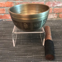 3.75" Genuine Handcrafted Tibetan Singing Bowl from Nepal (NOT CHINA!) - Includes Wooden Mallet - Beautiful Sound - Easy to Play!