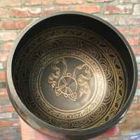 6" Handcrafted Beautifully Designed Tibetan Singing Bowl - Meditation, Healing, Yoga Gift